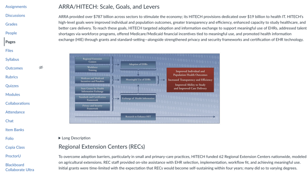 The course includes embedded no-cost textbook, which is an open educational resource. 