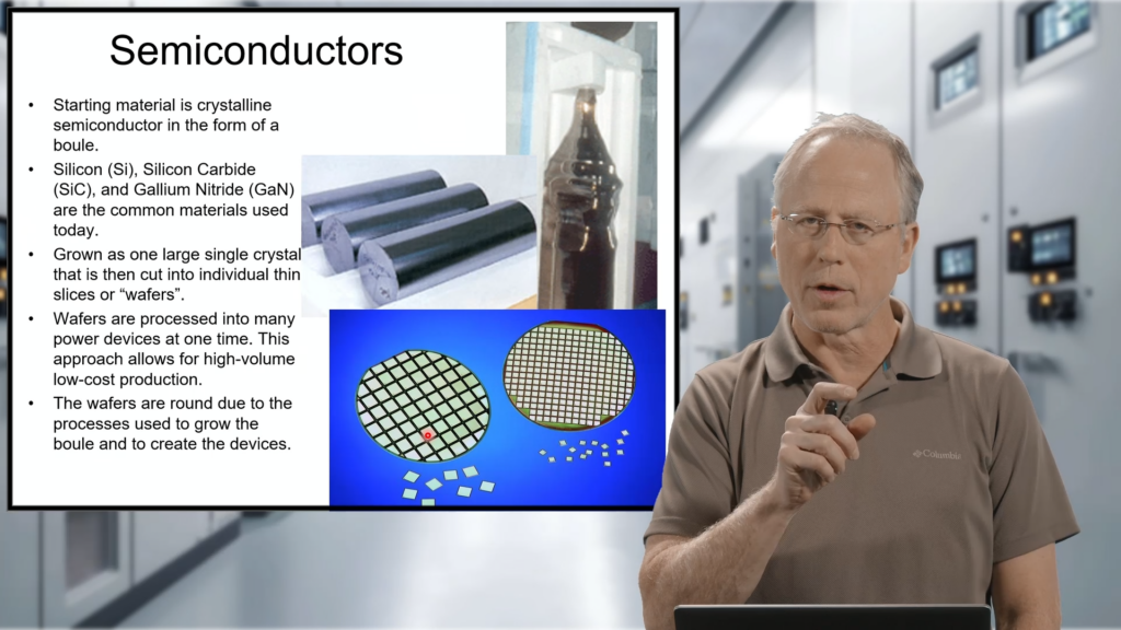 Dr. Barlow referencing a slide with bullet points and images