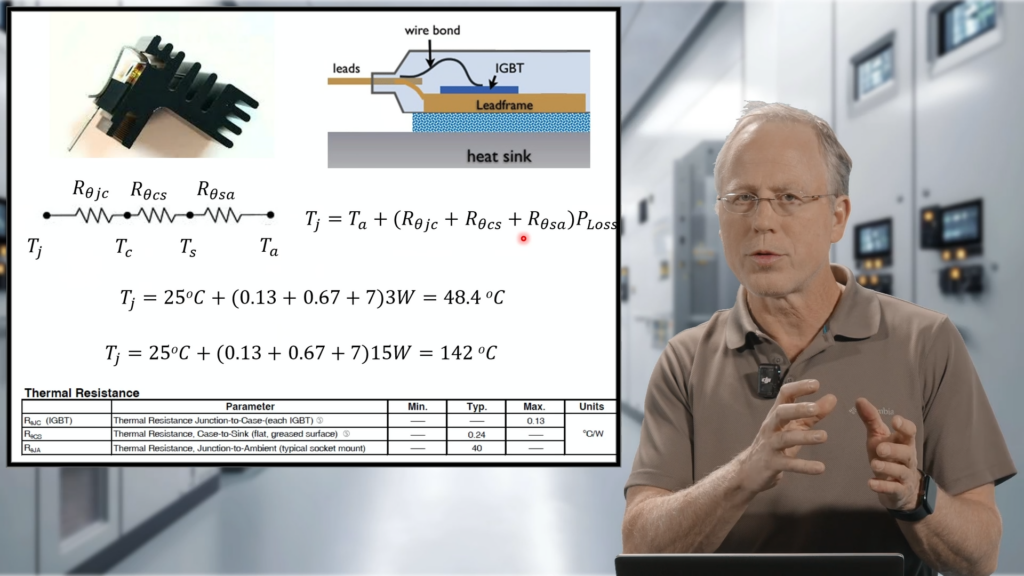 Dr. Barlow referencing a slide containing images, formulas, charts, and tables from a lecture video.