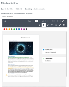 Use the Student Annotation Option in Canvas Assignments - CTLD Ready